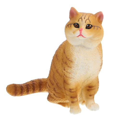 SKISUNO Realistisches Katzenspielzeug Zur Dekoration Lebensechte Tiersimulation Einer Kleintierfigur von SKISUNO