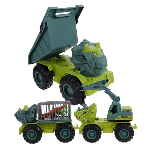 SKISUNO Dinosaurier Baufahrzeuge aus Robustem Wiederverwendbar Interaktive Mini Baumaschinen mit Bunten Dinosaurier Motiven Geburtstagsgeschenk für Jungen und Mädchen SKISUNO Dinosaurier Baufahrzeuge aus Robustem Wiederverwendbar Interaktive Mini Baumaschinen mit Bunten Dinosaurier Motiven Geburtstagsgeschenk für Jungen und Mädchen von SKISUNO
