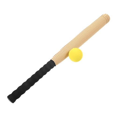 SKISUNO Eva Baseballschläger Holzoptik Spielzeugset für Jugendliche Outdoor Indoor Interaktives Sportspielzeug Robust Langlebig für Freizeit und Training von SKISUNO