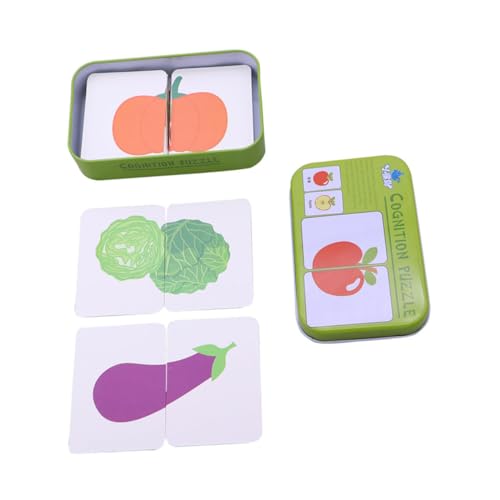 SKISUNO Frühes Lernspielzeug Lernkarten mit Obst und Alltagsgegenständen Pädagogisches Puzzle für Kleinkinder und Vorschulkinder Kognitive Aktivitätsspielzeug zur Konzentrationsförderung SKISUNO Frühes Lernspielzeug Lernkarten mit Obst und Alltagsgegenständen Pädagogisches Puzzle für Kleinkinder und Vorschulkinder Kognitive Aktivitätsspielzeug zur Konzentrationsförderung von SKISUNO