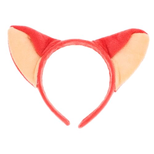 SKISUNO Fuchs Ohren Haarreif Plüsch Tierkostüm Kopfband für Damen Cosplay Halloween Zubehör Langlebig Praktisch Festlich von SKISUNO