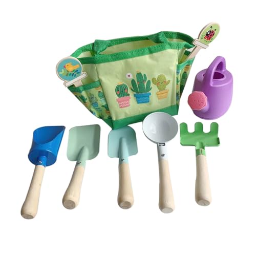 SKISUNO Gartenspielzeug Gartenwerkzeug Set mit Gießkanne Robustes Kindersicheres Glatte Oberfläche Ergonomischer Griff für Kleinkinder Gartenaktivitäten Draußen SKISUNO Gartenspielzeug Gartenwerkzeug Set mit Gießkanne Robustes Kindersicheres Glatte Oberfläche Ergonomischer Griff für Kleinkinder Gartenaktivitäten Draußen von SKISUNO