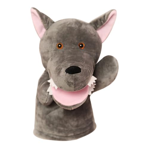 SKISUNO Geschichtenerzählende Wolf Handpuppe aus Plüsch Interaktives Tier Handspielzeug für Rollenspiele und Kreative Aktivitäten Sicheres Material Perfektes SKISUNO Geschichtenerzählende Wolf Handpuppe aus Plüsch Interaktives Tier Handspielzeug für Rollenspiele und Kreative Aktivitäten Sicheres Material Perfektes von SKISUNO