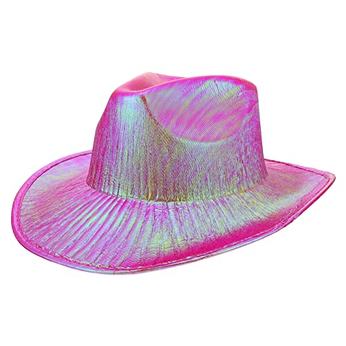 SKISUNO Glitzernder Cowgirl Hut für Western Stil Partyhut mit Großem Rand Leichter Tragbarer für Karneval Kostüm Halloween und Themenpartys Schillernd SKISUNO Glitzernder Cowgirl Hut für Western Stil Partyhut mit Großem Rand Leichter Tragbarer für Karneval Kostüm Halloween und Themenpartys Schillernd von SKISUNO