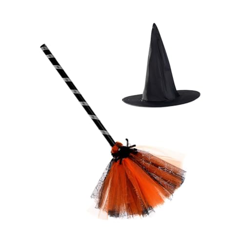 SKISUNO Halloween Hexenhut und Besen Teilig Unisex Party Kostüm Zubehör für Erwachsene Sichere Materialien für Halloween Themen und Festtagsfeiern Stilvolle Hexenverkleidung SKISUNO Halloween Hexenhut und Besen Teilig Unisex Party Kostüm Zubehör für Erwachsene Sichere Materialien für Halloween Themen und Festtagsfeiern Stilvolle Hexenverkleidung von SKISUNO