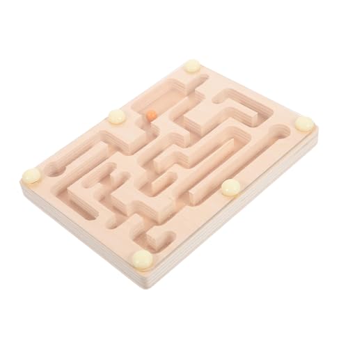 SKISUNO Holz Balance Maze Puzzle für Leichtes Kugellabyrinth mit Sicherem Acrylgehäuse Fördert Konzentration und Geschicklichkeit Langlebiges Lernspielzeug für Jungen und Mädchen SKISUNO Holz Balance Maze Puzzle für Leichtes Kugellabyrinth mit Sicherem Acrylgehäuse Fördert Konzentration und Geschicklichkeit Langlebiges Lernspielzeug für Jungen und Mädchen von SKISUNO