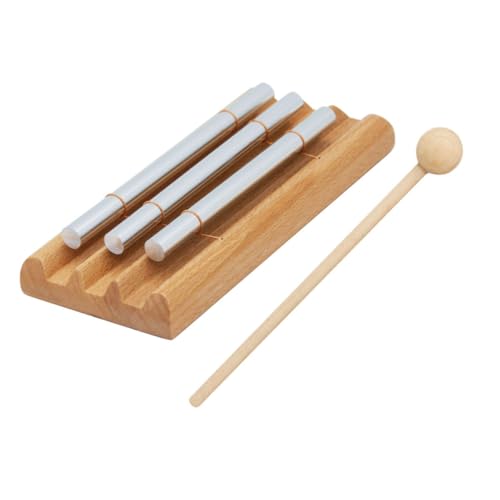 SKISUNO Holz Klangstab Percussion Instrument Musikspielzeug Lernspielzeug mit Robustem Griff Fördert Konzentration und Musikalische Fähigkeiten für Ab Jahren von SKISUNO