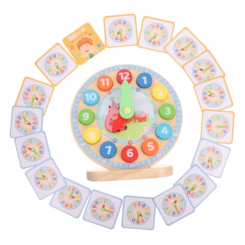 SKISUNO Holz Lernuhr Lernspielzeug Bunte Zahlenkognition Uhrzeitanzeige Pädagogisches Zeigeruhrspielzeug Fördert Kreativität und Logik für Kindergarten Geschenk SKISUNO Holz Lernuhr Lernspielzeug Bunte Zahlenkognition Uhrzeitanzeige Pädagogisches Zeigeruhrspielzeug Fördert Kreativität und Logik für Kindergarten Geschenk von SKISUNO