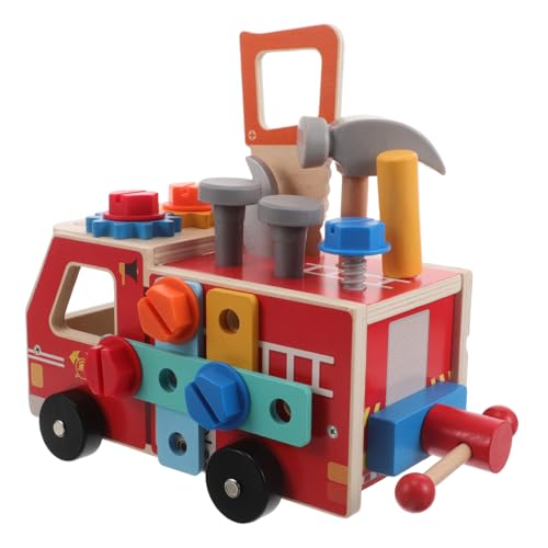 SKISUNO Holz Werkzeugwagen für Realistischem Schrauben und Mutterspiel Montessori Lernspielzeug Feinmotorik und Eltern Junge Mädchen Interaktion SKISUNO Holz Werkzeugwagen für Realistischem Schrauben und Mutterspiel Montessori Lernspielzeug Feinmotorik und Eltern Junge Mädchen Interaktion von SKISUNO
