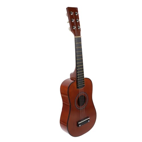 SKISUNO Holz gitarrenspielzeug für Komfortabler Griff Lerninstrument Akustische Klangqualität Geeignet für Anfänger und Musikalische von SKISUNO
