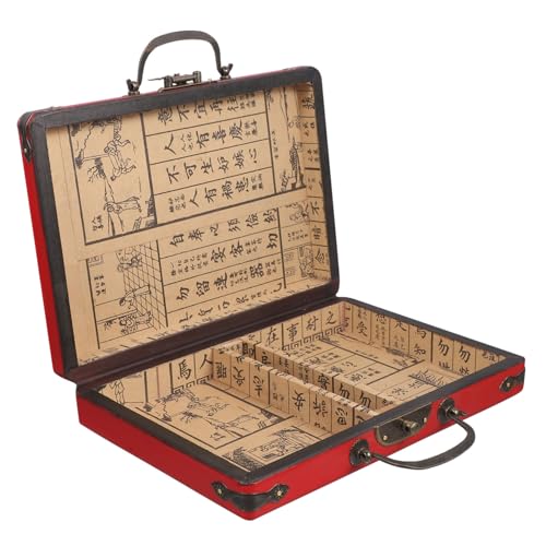 SKISUNO Holzmahjong Box mit Schnallendesign Große Kapazität für Mahjong Steine für Zuhause Lebensmittelgeschäfte und Freizeitspiele Stilvolles Aufbewahrungsbehältnis SKISUNO Holzmahjong Box mit Schnallendesign Große Kapazität für Mahjong Steine für Zuhause Lebensmittelgeschäfte und Freizeitspiele Stilvolles Aufbewahrungsbehältnis von SKISUNO
