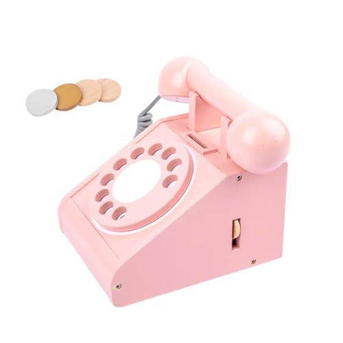SKISUNO Holzspielzeug Telefon für Retro Rollenspielzeug Pädagogisches Denkfähigkeiten und Eltern Junge Mädchen Interaktion Langlebig und Sicher für Junge Mädchen und Jungen SKISUNO Holzspielzeug Telefon für Retro Rollenspielzeug Pädagogisches Denkfähigkeiten und Eltern Junge Mädchen Interaktion Langlebig und Sicher für Junge Mädchen und Jungen von SKISUNO
