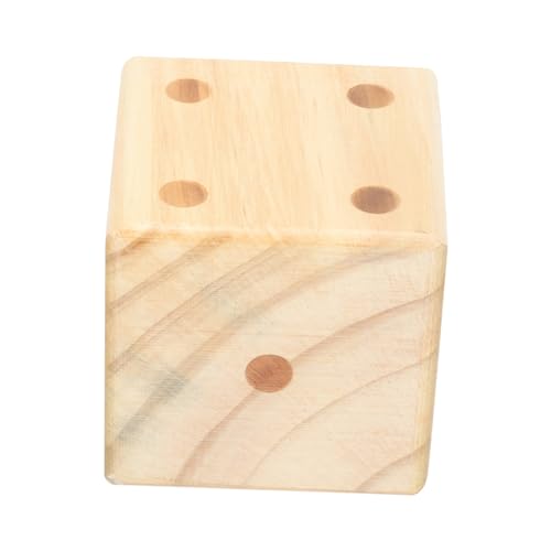 SKISUNO Holzwürfel Multipurpose für Spiele Langlebig aus Holz für Partys Brettspiele und DIY Projekte Traditionelles Seitiges Design für Vielseitige Anwendungen von SKISUNO