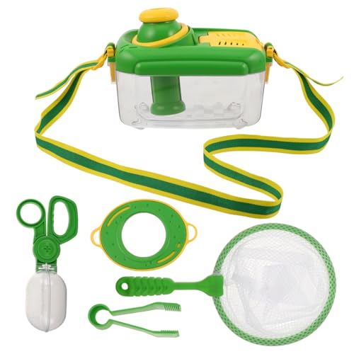 SKISUNO Insektenfang Schmetterlingsnetz Pinzette und Belüftungs-insektenbox Robustes Outdoor Set für Naturbeobachtung Familientauglich Wiederverwendbar Sicher für Kleine Hände von SKISUNO