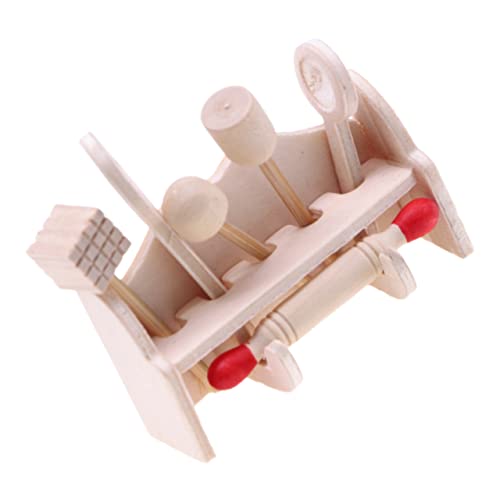 SKISUNO Mini-küchenmodell Aus Holz Realistische Küchenwerkzeuge Deko Für Tisch Miniatur Bastelset Mini Zubehör Verschleißfestes Modell Indoor Outdoor Ornament von SKISUNO