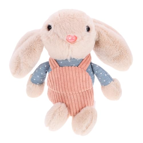 SKISUNO Kaninchen Schlüsselanhänger Niedliches Stofftier für Taschen Schlüssel Weicher Langlebiger Hase mit Langen Perfektes für Kleinkinder von SKISUNO