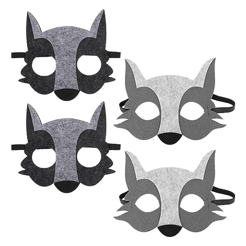 SKISUNO Karnevalspartyzubehör aus Werwolf Kostüm Wolfsmasken Wolfskopfmasken Halbgesichtsmaske Horror Horror Party Cosplay Kostüm Anziehmaske Tiere Cosplay Filz Maskerade Maske für Kinder SKISUNO Karnevalspartyzubehör aus Werwolf Kostüm Wolfsmasken Wolfskopfmasken Halbgesichtsmaske Horror Horror Party Cosplay Kostüm Anziehmaske Tiere Cosplay Filz Maskerade Maske für Kinder von SKISUNO