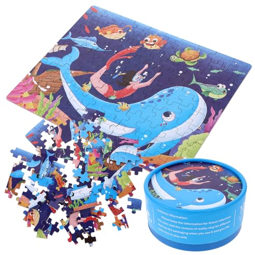 SKISUNO Kinderpuzzle Meerestiere Lernspielzeug für Jahre Frühkindliche Motorische Fähigkeiten Spielerisch Kreativität und Logik von SKISUNO