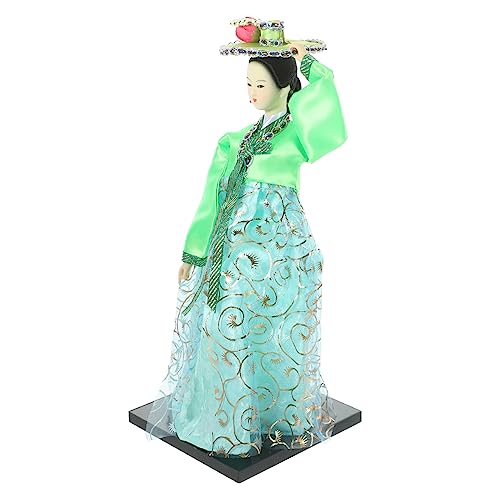 SKISUNO Koreanische Stilpuppe mit Traditionellem Hanbok Kleid Handgefertigt Puppendekoration Dekorative Figur Geschenkidee für Freunde Kompakte Leuchtende SKISUNO Koreanische Stilpuppe mit Traditionellem Hanbok Kleid Handgefertigt Puppendekoration Dekorative Figur Geschenkidee für Freunde Kompakte Leuchtende von SKISUNO