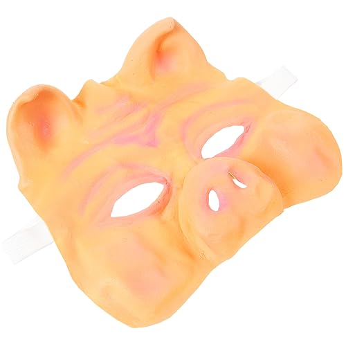 SKISUNO Halloween Kostüm Tier realistisches Halloween-Abschlussball Maske Partyzubehör Erwachsener Make-up-Kostüm-Requisiten Schweinenase bilden Fräulein Kleidung Emulsion von SKISUNO