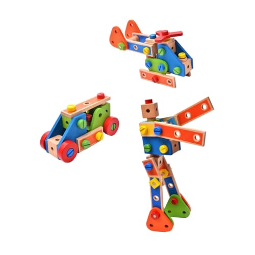 SKISUNO Kreatives Holzspielzeug Zur Montage Von Schrauben Und Muttern Abnehmbares Kombinationsspielzeug Für Fördert Die Motorischen Fähigkeiten Logische Denken Ideales SKISUNO Kreatives Holzspielzeug Zur Montage Von Schrauben Und Muttern Abnehmbares Kombinationsspielzeug Für Fördert Die Motorischen Fähigkeiten Logische Denken Ideales von SKISUNO