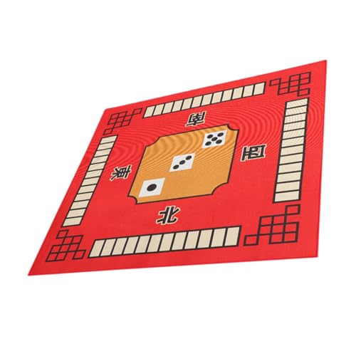 SKISUNO Mahjong-Tischdecke Spielmatte Bedruckte Tischdecke Deckmatte für Brettspiele Fliese Quadratisches Mah-Jong-Tischset Mahjong-Tuch verdicken Sicherheitsmaske quadratischen Tisch von SKISUNO