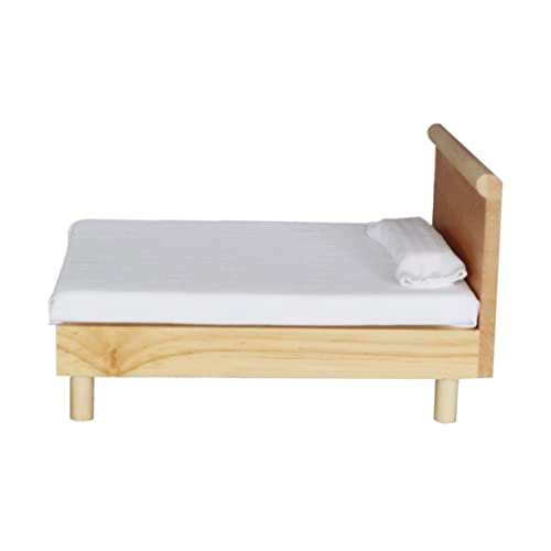 SKISUNO Mini Doppelbett Kissen Miniaturbett Für Puppenhaus Modernes Design Zubehör Für Kreative Und Sammler SKISUNO Mini Doppelbett Kissen Miniaturbett Für Puppenhaus Modernes Design Zubehör Für Kreative Und Sammler von SKISUNO
