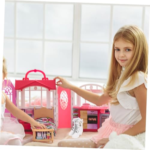 SKISUNO Miniatur Puppen Stöckelschuhe Modische Weiße High Heel Boots Detailreiche Puppenzubehör Geeignet für Prinzessinnen Puppen Ergänzung zum Doll Dress Up SKISUNO Miniatur Puppen Stöckelschuhe Modische Weiße High Heel Boots Detailreiche Puppenzubehör Geeignet für Prinzessinnen Puppen Ergänzung zum Doll Dress Up von SKISUNO