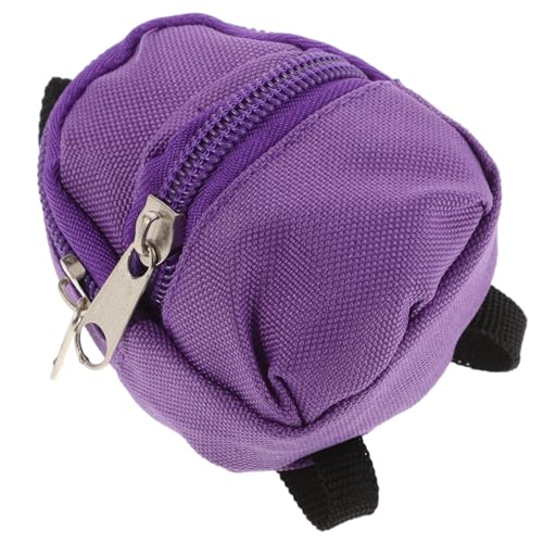 SKISUNO Miniatur Puppenrucksack aus Strapazierfähigem Violetter Mini Schulranzen für Puppenhaus Dekoration Detailreiches Miniatur Rucksack Ornament für Kinderzimmer und Mini Haus Zubehör SKISUNO Miniatur Puppenrucksack aus Strapazierfähigem Violetter Mini Schulranzen für Puppenhaus Dekoration Detailreiches Miniatur Rucksack Ornament für Kinderzimmer und Mini Haus Zubehör von SKISUNO