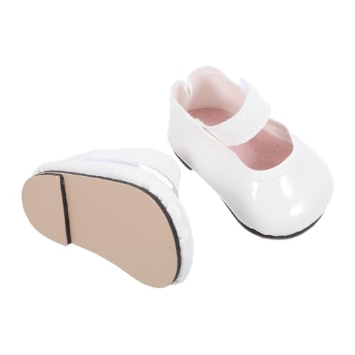 SKISUNO Miniatur Puppenschuhe PU Leder Vintage Stil Weiß Puppenkleidung Zubehör für Mädchenpuppe Kostüm Hausschuhe für Dollhouse und Langlebig und Detailreich Gestaltet SKISUNO Miniatur Puppenschuhe PU Leder Vintage Stil Weiß Puppenkleidung Zubehör für Mädchenpuppe Kostüm Hausschuhe für Dollhouse und Langlebig und Detailreich Gestaltet von SKISUNO