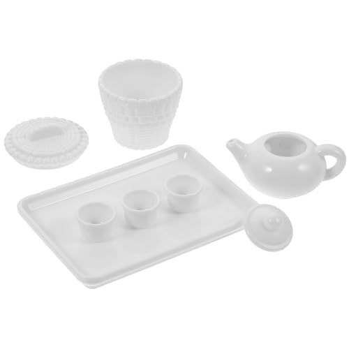 SKISUNO Mini Zubehör Miniatur Tee Set Miniatur Tee Tasse Kaffee Tasse Set Puppenhaus von SKISUNO
