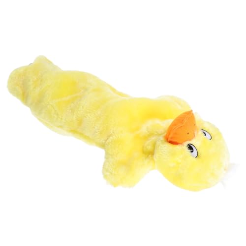 SKISUNO Plüsch Handpuppe Ente Weiches Kuscheltier Tierfigur Interaktive Erzählpuppe aus Waschbarem Plüsch Fördert Fantasie und Kommunikation Geschenk für Geburtstag von SKISUNO