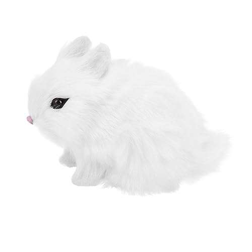 SKISUNO Plüsch Hase Dekofigur Weiches Kuscheltier für Mädchen Niedliches Stofftier mit Langlebiger Textur und Angenehmem Griff als Schlafbegleiter und Wohnaccessoire Weiß SKISUNO Plüsch Hase Dekofigur Weiches Kuscheltier für Mädchen Niedliches Stofftier mit Langlebiger Textur und Angenehmem Griff als Schlafbegleiter und Wohnaccessoire Weiß von SKISUNO