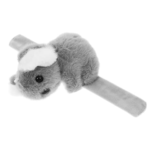 SKISUNO Plüsch Koala Schnapparmband Fahrradlenker Zubehör Plüscharmband Klatscharmband Langlebig Baumwolle Niedliche Fahrraddeko von SKISUNO