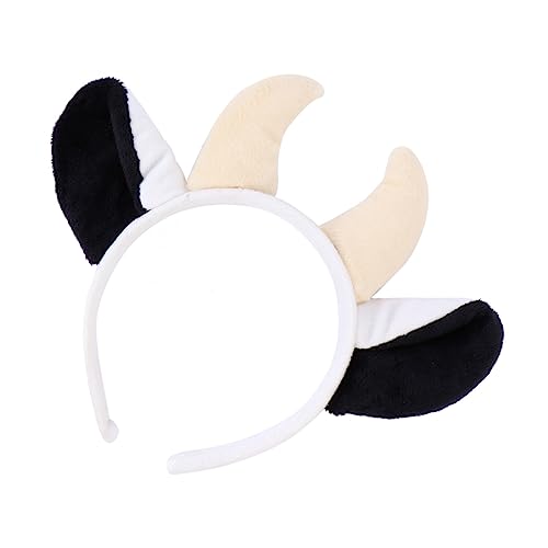SKISUNO Plüsch Kuh Ohr Haarreif mit Hörnern Weiches Tier Haaraccessoire für Halloween Kostüm Verstellbarer Haarschmuck für Damen und Niedliches Party Headband für Vielseitige Verkleidung SKISUNO Plüsch Kuh Ohr Haarreif mit Hörnern Weiches Tier Haaraccessoire für Halloween Kostüm Verstellbarer Haarschmuck für Damen und Niedliches Party Headband für Vielseitige Verkleidung von SKISUNO