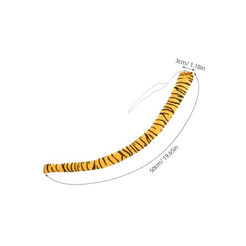 SKISUNO Plüsch Tiger Kostümaccessoire für Realistischer Langlebiger Tierkostümschwanz für Halloween Cosplay Bühnenauftritte und Kostümpartys Kurzer Plüsch Teiliges SKISUNO Plüsch Tiger Kostümaccessoire für Realistischer Langlebiger Tierkostümschwanz für Halloween Cosplay Bühnenauftritte und Kostümpartys Kurzer Plüsch Teiliges von SKISUNO