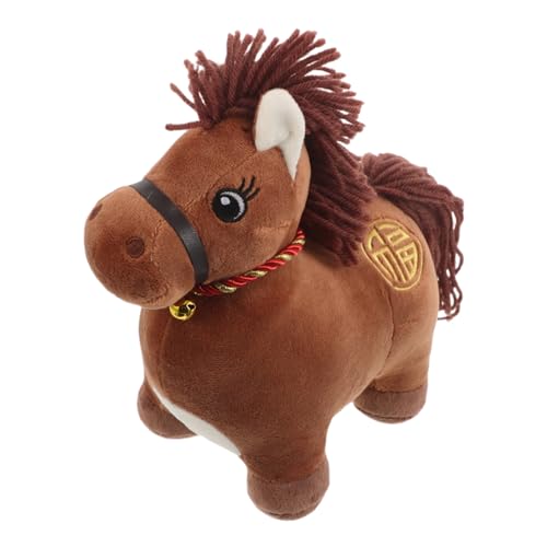 SKISUNO Plüschpferdepuppen Zum Chinesischen Neujahr – 2026 Maskottchen- -plüschtiere Für Die Dekoration des Chinesischen Frühlingsfests, Souvenir Zum Mondneujahr, 23 cm von SKISUNO