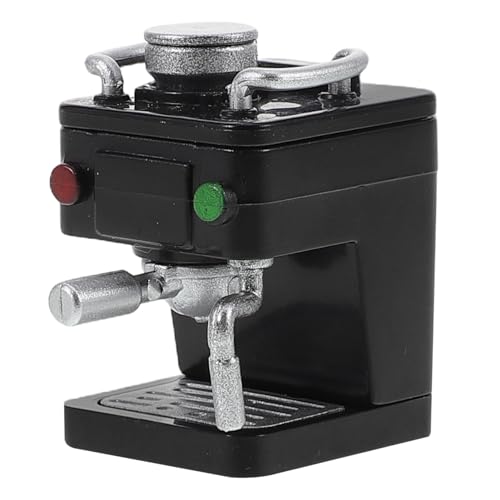 SKISUNO Puppenhaus Miniatur Kaffeemaschine Küchenzubehör für Puppenhäuser Realistische Mini Kaffeekanne Platzsparendes Design für Kreative Szenen für DIY Miniaturküchen von SKISUNO