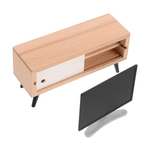 SKISUNO Puppenhaus Wohnzimmer und Schlafzimmermöbel Detailgetreues Mini Tv Modell für Puppenstube Dekoration Vielseitiges Wohnaccessoire SKISUNO Puppenhaus Wohnzimmer und Schlafzimmermöbel Detailgetreues Mini Tv Modell für Puppenstube Dekoration Vielseitiges Wohnaccessoire von SKISUNO