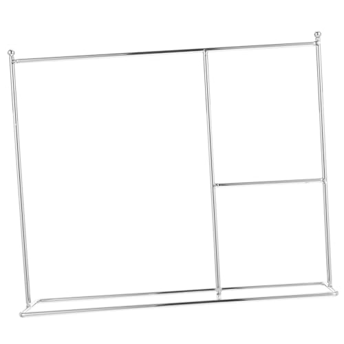 SKISUNO Puppenkleiderständer Weißchrom Miniatur Kleiderbügel für Bjd Puppen Puppenkleid Aufbewahrung und Dekoration Wohnzimmer Schlafzimmer Zubehör von SKISUNO