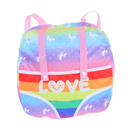 SKISUNO Mini-Rucksack Für Jungen Und Mädchen Puppentrage Babypuppenzubehör Tragetasche Leichtes Gewicht Lustiges Design Einfach Zu Tragen von SKISUNO