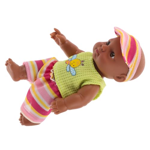 SKISUNO Realistische Afroamerikanische Babypuppe Weiches Lebensechte Mini für Sammler und Puppenliebhaber Einzigartiges Design und Kompakte SKISUNO Realistische Afroamerikanische Babypuppe Weiches Lebensechte Mini für Sammler und Puppenliebhaber Einzigartiges Design und Kompakte von SKISUNO