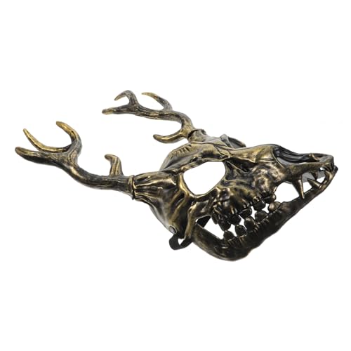 SKISUNO Realistische Halloween Halbgesichts-hirschgeweih-maske Atmungsaktiv Abnehmbar Komfortabel für Cosplay Maskerade Party Einzigartige Kostüm-requisite für Erwachsene SKISUNO Realistische Halloween Halbgesichts-hirschgeweih-maske Atmungsaktiv Abnehmbar Komfortabel für Cosplay Maskerade Party Einzigartige Kostüm-requisite für Erwachsene von SKISUNO