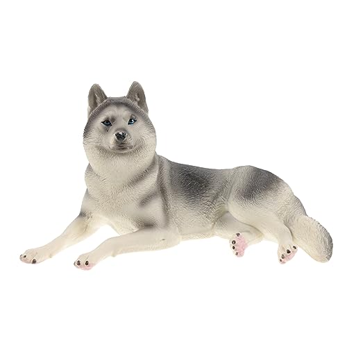 SKISUNO Realistische Husky Tierfigur Deko Hund Figur für Kinderzimmer Wohnzimmer Lebensechte Kunststoff Hundefigur Kreative Raumdekoration für Kindergarten Wohnräume SKISUNO Realistische Husky Tierfigur Deko Hund Figur für Kinderzimmer Wohnzimmer Lebensechte Kunststoff Hundefigur Kreative Raumdekoration für Kindergarten Wohnräume von SKISUNO