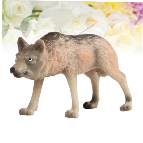 SKISUNO Realistische Wolf Figurine Dekoration aus Langlebigem Material Detailgetreues Tiermodell für Heim Bürodekoration Pädagogisches und Fotorequisite für Freunde SKISUNO Realistische Wolf Figurine Dekoration aus Langlebigem Material Detailgetreues Tiermodell für Heim Bürodekoration Pädagogisches und Fotorequisite für Freunde von SKISUNO