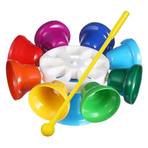 SKISUNO Rhythmus Handglocke Musikinstrument für Kleinkinder Farbenfrohes Gehirnentwicklung für Kindergarten und Frühe Musikbildung SKISUNO Rhythmus Handglocke Musikinstrument für Kleinkinder Farbenfrohes Gehirnentwicklung für Kindergarten und Frühe Musikbildung von SKISUNO