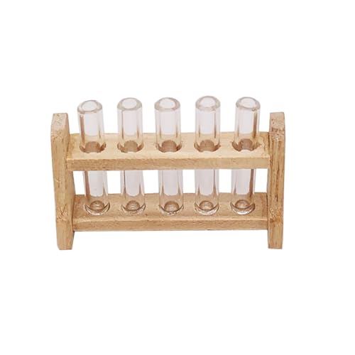 SKISUNO Set Mini Spielzeughaus Reagenzgläser Mit Holzgestell Kunststoff Laborausrüstung Puppenhaus Zubehör 1 Set Wissenschaftsspielzeug Für Kinder SKISUNO Set Mini Spielzeughaus Reagenzgläser Mit Holzgestell Kunststoff Laborausrüstung Puppenhaus Zubehör 1 Set Wissenschaftsspielzeug Für Kinder von SKISUNO