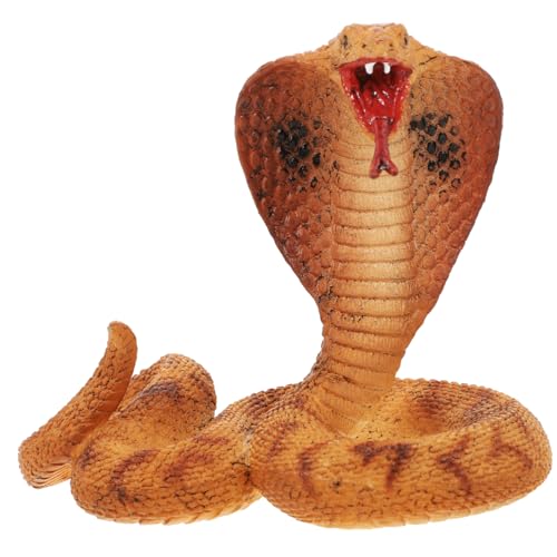 SKISUNO Kobra-Spielzeug Simulation Einer Schlange Kunststofffigur Reptilienmodell Kinderspielzeug Dekoration Partyaccessoire Lernspielzeug SKISUNO Kobra-Spielzeug Simulation Einer Schlange Kunststofffigur Reptilienmodell Kinderspielzeug Dekoration Partyaccessoire Lernspielzeug von SKISUNO