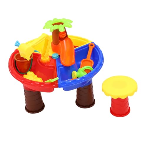 SKISUNO Strandspieltisch Sandspielzeug Leicht Sicher Fördert Kreativität Farbenlernen und Soziale Fähigkeiten Glatte Oberfläche für Drinnen und Draußen Beach Playthings SKISUNO Strandspieltisch Sandspielzeug Leicht Sicher Fördert Kreativität Farbenlernen und Soziale Fähigkeiten Glatte Oberfläche für Drinnen und Draußen Beach Playthings von SKISUNO