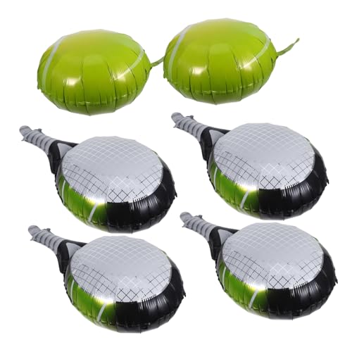 SKISUNO Tennisball und Tennisschläger Folienballons Partydeko für Sport motto Geburtstagsfeier Leicht Aufzuhängende Tennisball Schlägerballons für Innen und Außen Lebendige Atmosphäre SKISUNO Tennisball und Tennisschläger Folienballons Partydeko für Sport motto Geburtstagsfeier Leicht Aufzuhängende Tennisball Schlägerballons für Innen und Außen Lebendige Atmosphäre von SKISUNO